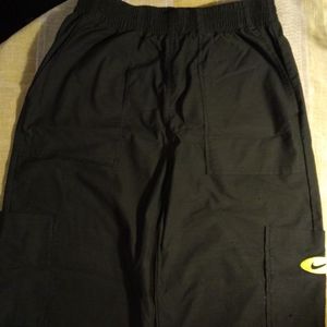 Dark blue Cargo Shorts/Pants with Green Nike Logo